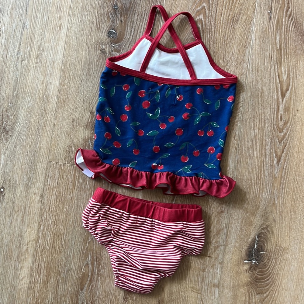 SweetHoney Cherry Loungewear Pajama Set 4T - Picture 5 of 6